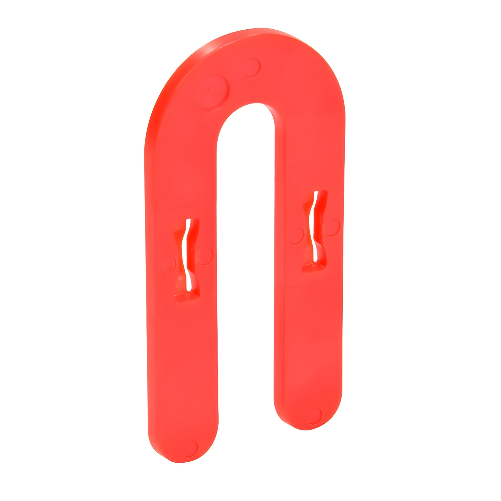 Red CRL interlocking horseshoe shim, U-shaped 3" plastic shim for doors/windows, 1/8 in thick (SKU 1HS02)