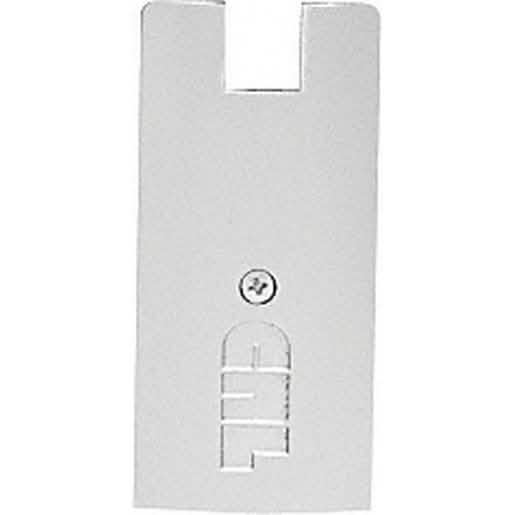 CRL Brite Anodized 4" Square End Cap for Sidelite Rails - Durable and Sleek Finish