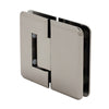P1N180GM Pinnacle gun-metal beveled glass-to-glass hinge for frameless shower doors, 5/16-1/2 in. glass, self-centering