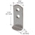 CRL Anochrome 1-1/4" Metal L-Clip Glass & Mirror Clip