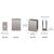 CRL Brushed Nickel Shower Door Face Plate Clamp Fits 3/8"-1/2" Glass