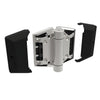 Polaris 200 soft-close gate hinge, black covers with 2205 duplex stainless steel pivot (SKU P0L180200SS)