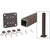 CRL 42" Matte Bronze Surface-Mount Post Kit for 200/300/350/400