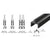 CRL Flat Black Aluminum Single Bottom Rail - Replacement