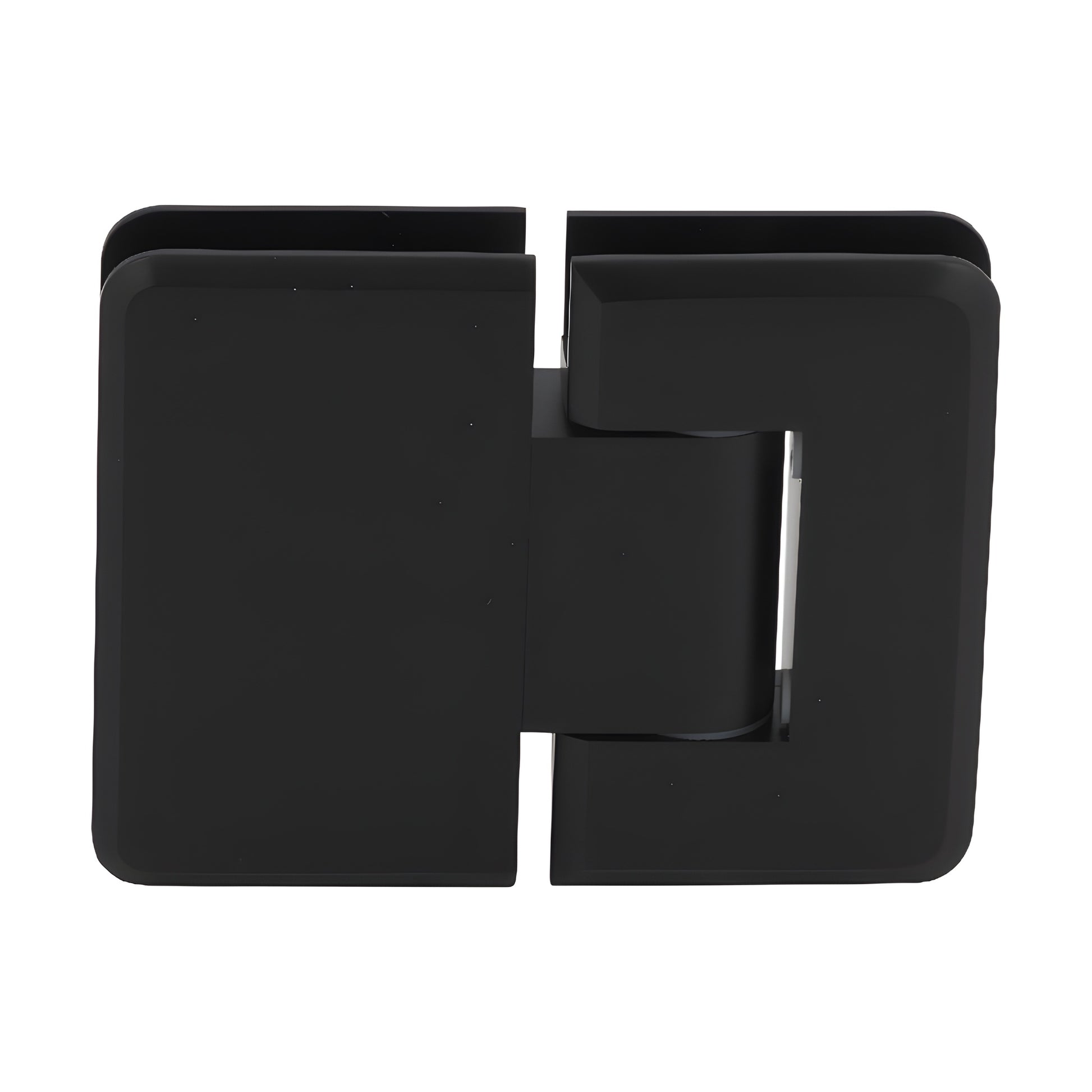 P1N3800RB oil rubbed bronze adjustable glass to glass shower hinge, solid brass, beveled edges, self centering.