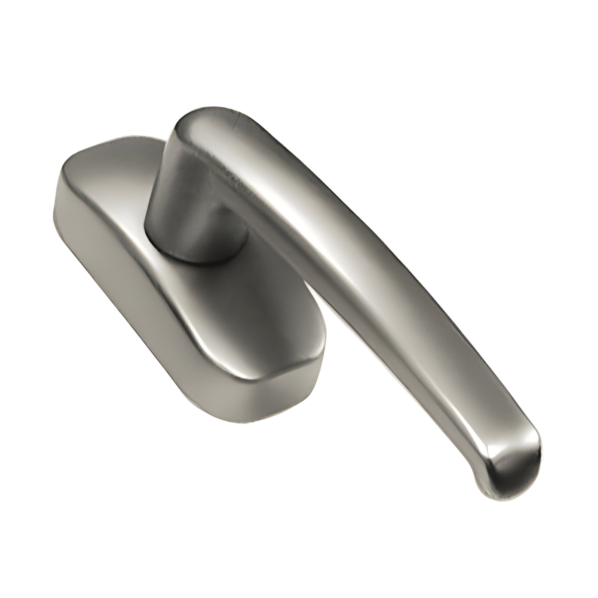 EUR1248SN satin nickel multi-point locking window handle for 7600 concealed vent, angled product photo