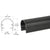 CRL 300 Series Matte Black 241" Top Rail for Shower/Glass Doors