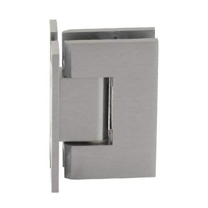 CRL Brushed Nickel Vienna 037 Series Wall Mount 'H' Back Plate Hinge - Sleek Design