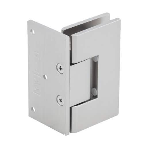 Satin Nickel Vienna 044 Series Wall Mount Offset Back Plate Hinge - CRL, elegant finish.