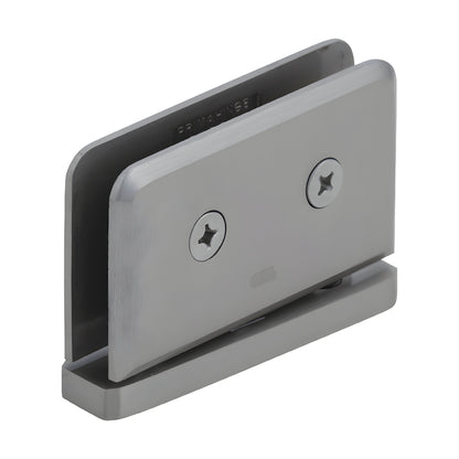 Brushed nickel brass shower door hinge (PPH0152BN), 5 preset pivot, for 8-10mm tempered glass.