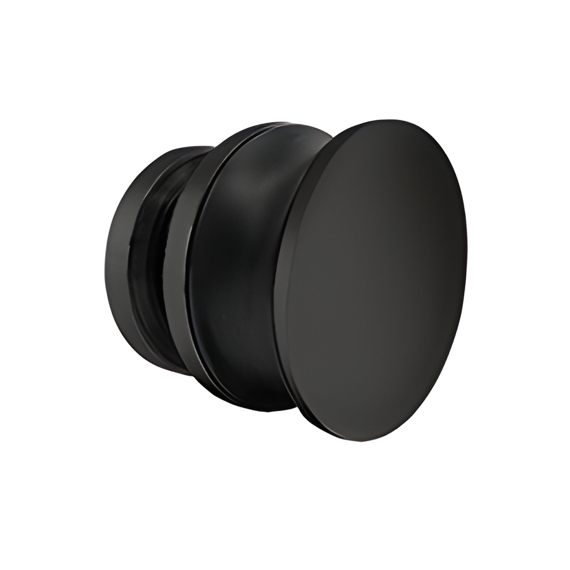 Matte black stainless steel stopper for Tofino 180 sliding shower door (SKU BR1NR1MBL)