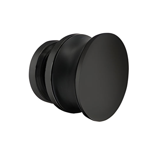 Matte black stainless steel stopper for Tofino 180 sliding shower door (SKU BR1NR1MBL)