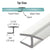 CRL Polycarbonate 180° H-Jamb Connector for 1/4" Glass Shower Door