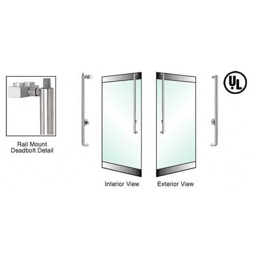 CRL-Blumcraft® Brushed Stainless Right Hand Deadbolt Handle - Secure & Stylish Design