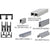 CRL Satin Anodized Sliding Track Assembly D609/D603 Steel Bearings