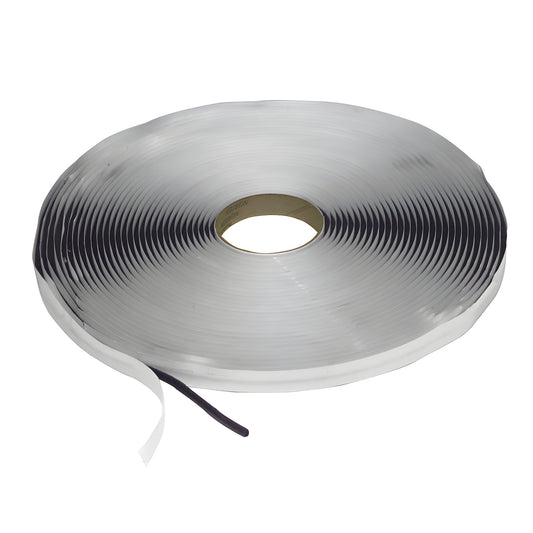 Roll of CRL Norex butyl-coated PVC foam rod tape (SKU K3A204), 1/4" diameter, 56 ft, compressible weatherseal.