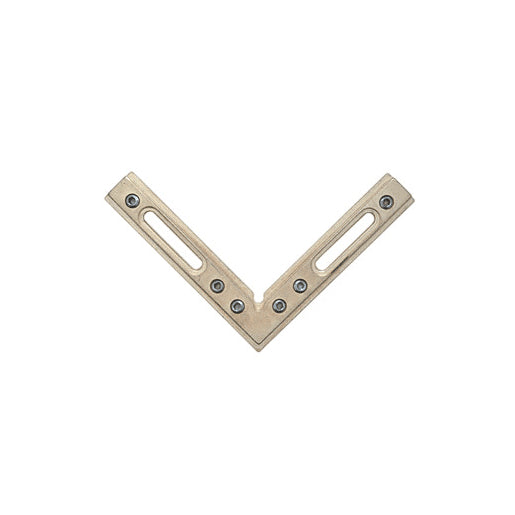CRL 90º Brass Fixed Corner – for Deluxe Shower Door Header Kit, durable corner connector for frameless enclosures