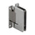 CRL Pinnacle 037 Polished Nickel Wall-Mount H Back Plate Door Hinge