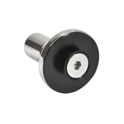 RRF10PS stainless steel low-profile glass attachment fitting for 10-13.52mm tempered glass, supports flush or cap mount