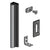 Fallbrook Brushed Nickel Shower Door Frame Kit for Fixed Glass Panels