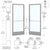 CRL-U.S. Aluminum 72x84 Narrow Stile Doors Series 250 Gear Hinge