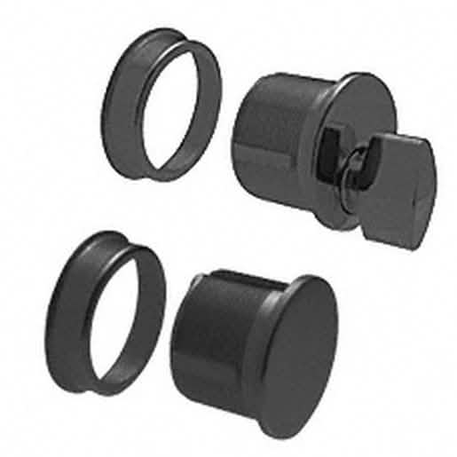 CRL Matte Black Thumbturn and Dummy Combo - Sleek, modern door hardware upgrade