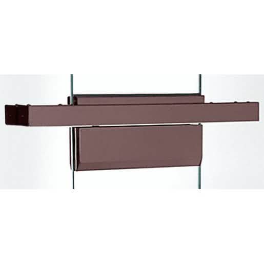 CRL Black Bronze Anodized Floating Header for 36" Door Closers - Sleek & Durable Design