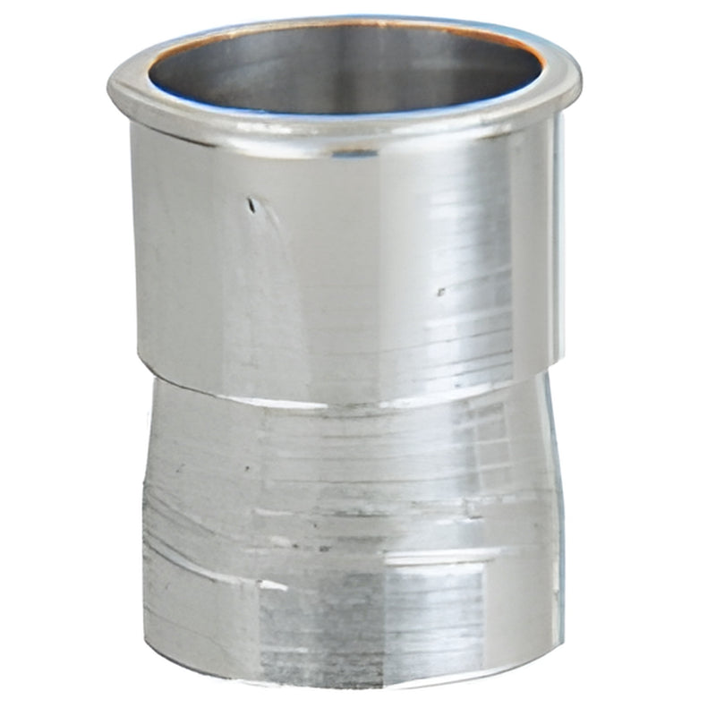 CRL Aluminum Klik Thread-Sert insert (SKU 142VB) - flanged cylindrical threaded insert for sheet metal, polished finish.