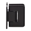 Oil-rubbed bronze adjustable Pinnacle brass shower door hinge with H back plate, fits 8-12mm tempered glass.