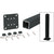 CRL Matte Black 42in Surface Mount Glass Railing Post Kit 200-400