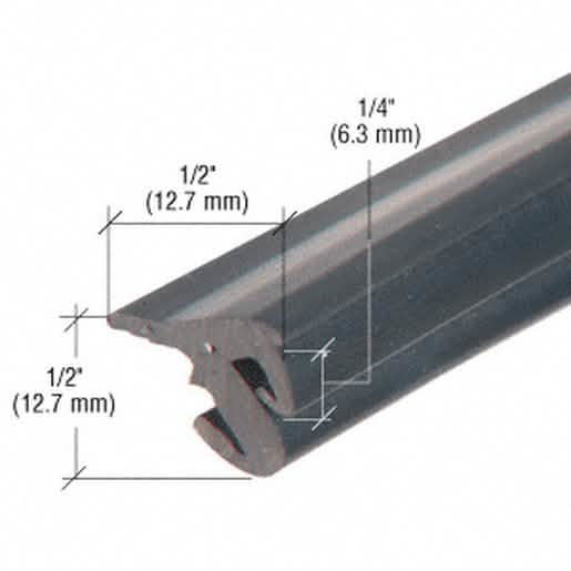 CRL 3/8\" EPDM Gasket for Tapered Sidelite Rails, 100' Roll - Durable, Flexible Seal