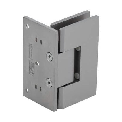Brushed Nickel Vienna 044 Wall Mount Hinge with Offset Back Plate for Glass Doors