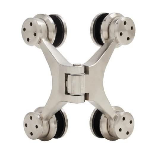 CRL 316 Brushed Stainless Sydney Series Glass-to-Glass Mount Hinge - Image 3