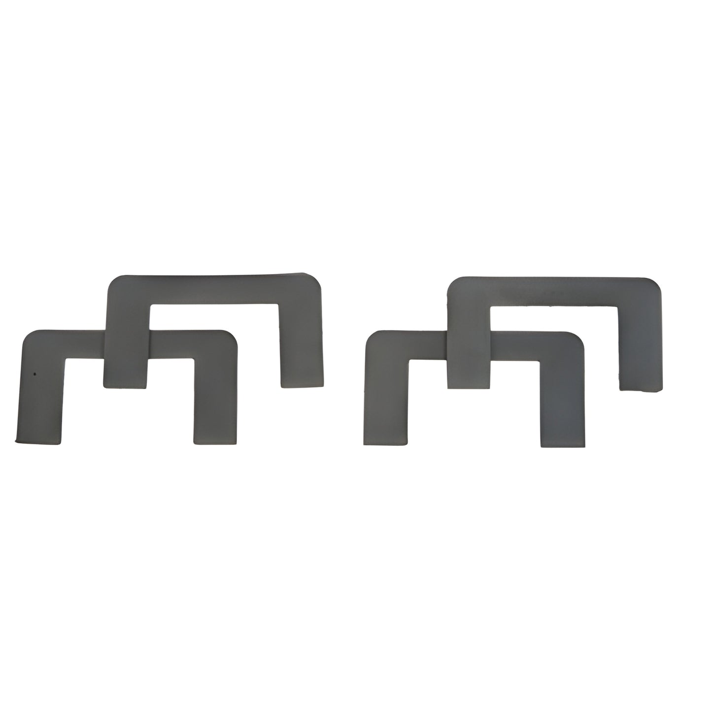 PPHGK black neoprene replacement hinge gasket kit - two thick and two thin U-shaped seals for Prima series (8-10mm glass)