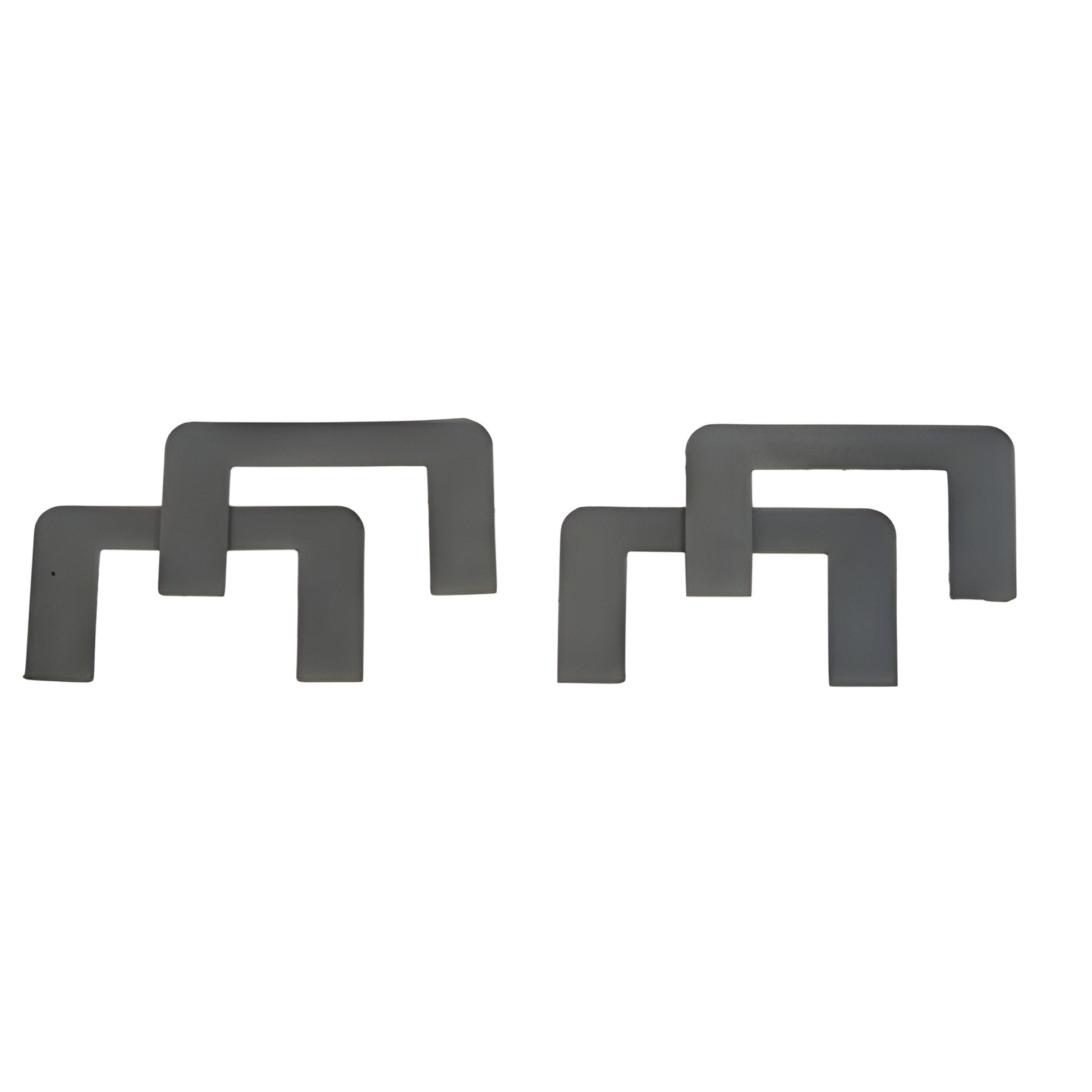 PPHGK black neoprene replacement hinge gasket kit - two thick and two thin U-shaped seals for Prima series (8-10mm glass)