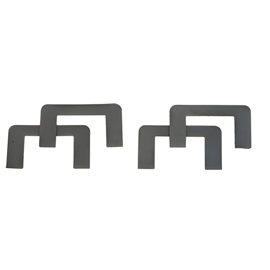 PPHGK black neoprene replacement hinge gasket kit - two thick and two thin U-shaped seals for Prima series (8-10mm glass)