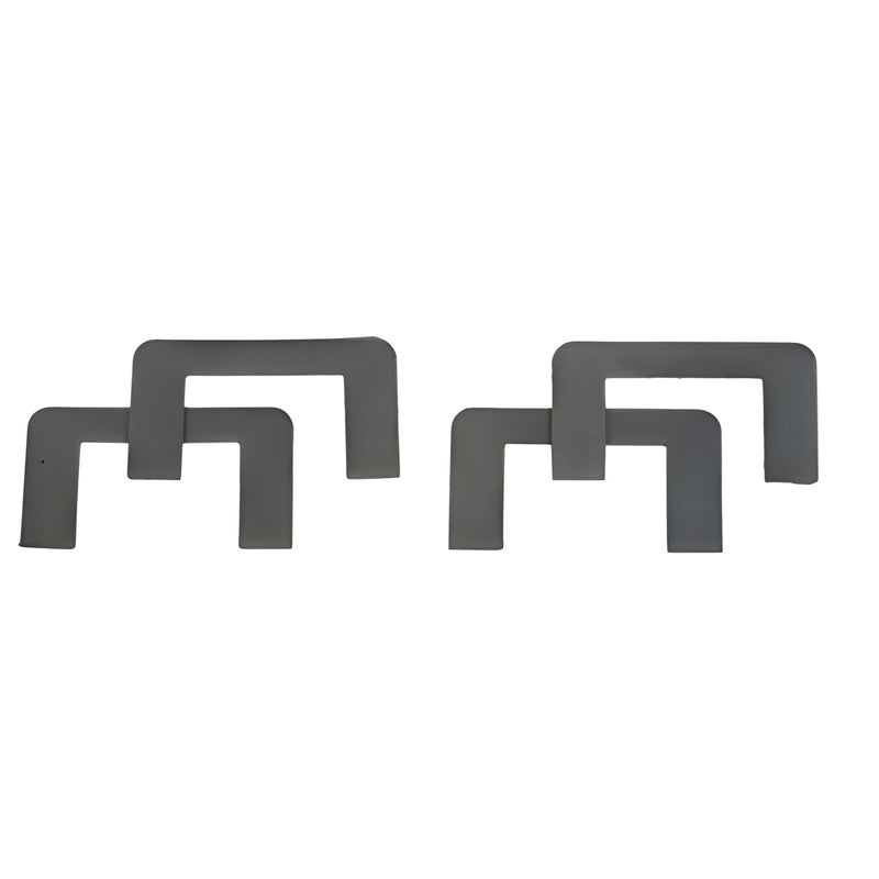 PPHGK black neoprene replacement hinge gasket kit - two thick and two thin U-shaped seals for Prima series (8-10mm glass)