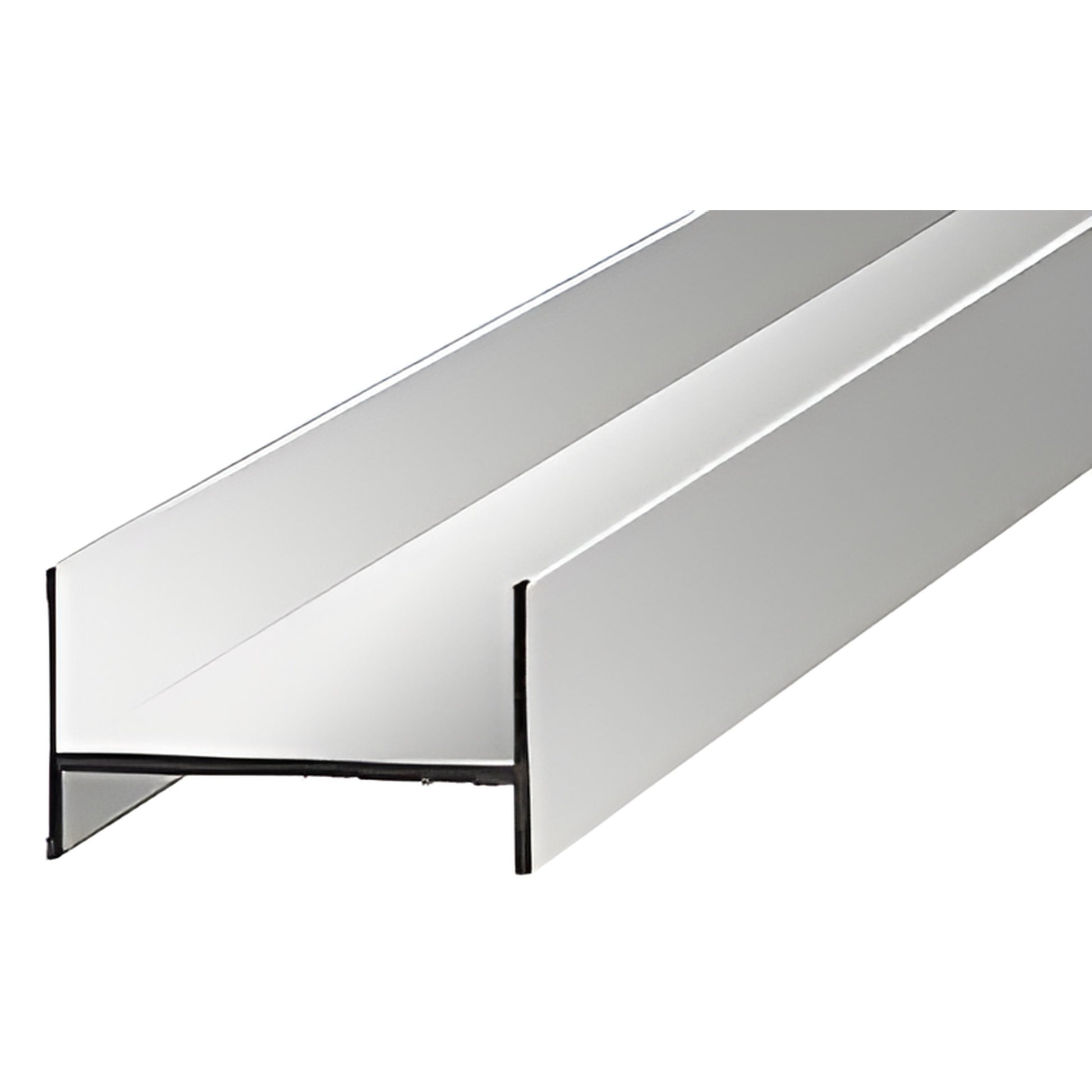 DK65BA bright anodized aluminum side jamb/profile for frameless sliding shower doors, 80 in.