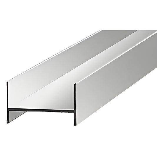 DK65BA bright anodized aluminum side jamb/profile for frameless sliding shower doors, 80 in.