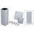 CRL 36in Clear Anodized 4x4 Surface Mount Post Kit for Glass Railing