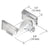 CRL Clear 5/8" x 1/2" Window Grid Clips (Carded) - Replacement