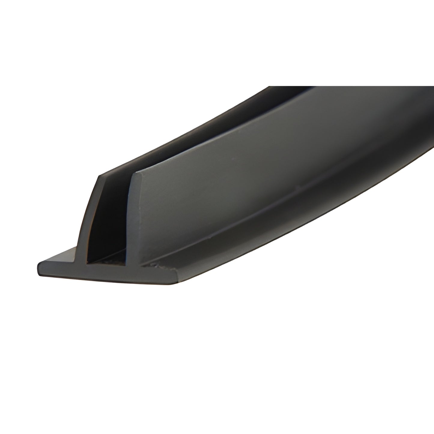 VS200 black 2-finger vinyl isolator for expansion mullions, compensating head and jamb channels