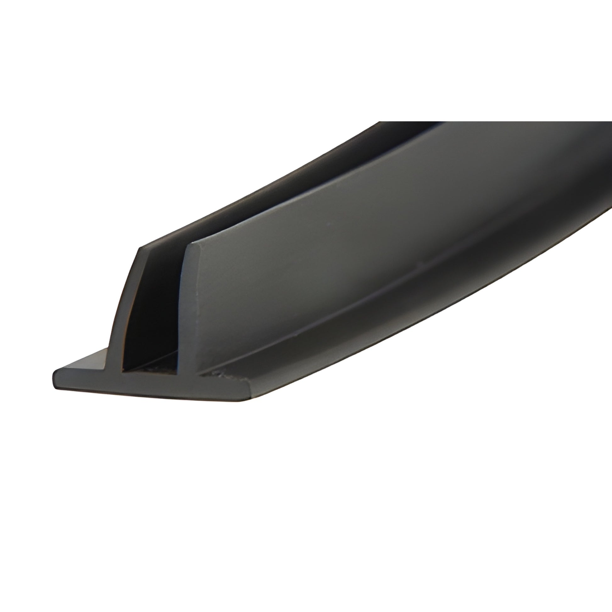 VS200 black 2-finger vinyl isolator for expansion mullions, compensating head and jamb channels