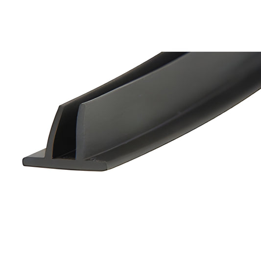 VS200 black 2-finger vinyl isolator for expansion mullions, compensating head and jamb channels