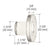 CRL UV Bond Solid Glass Door Knob - Replacement for Frameless Door