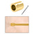 CRL Polished Brass Slim-Line Wall Mount Fitting for Glass Doors