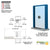 CRL Aluminum Glazed Exchange Service Window 18in Shelf & Deal Tray