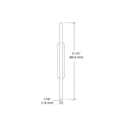 CRL REPS5N 2.5 in nylon replacement wheel, white round-profile roller with ball-bearing hub