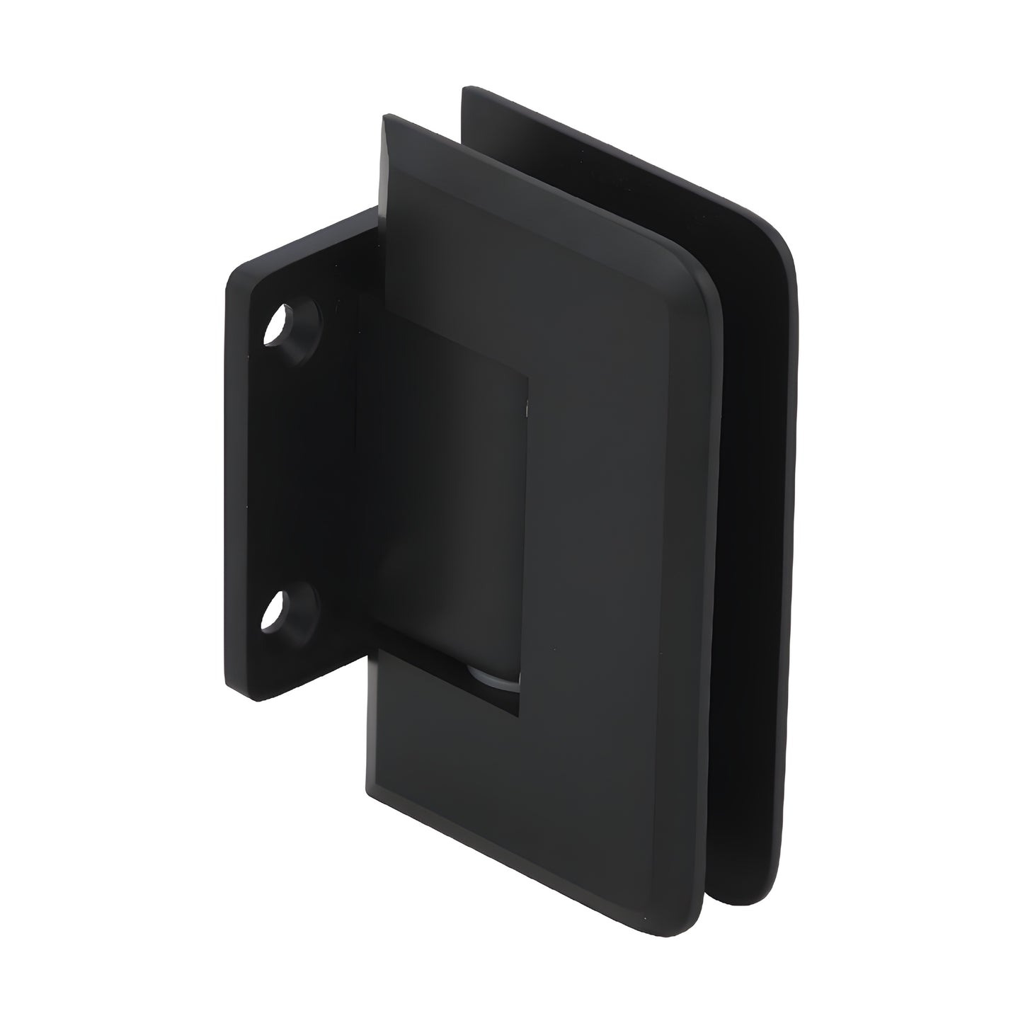 Pinnacle P1N0740RB oil-rubbed bronze brass shower hinge, short back plate, for 8-12mm (5/16-1/2") glass