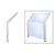 CRL 101 Stainless Sneeze Guard 1-1/2" Tubing Slanted Front Glass